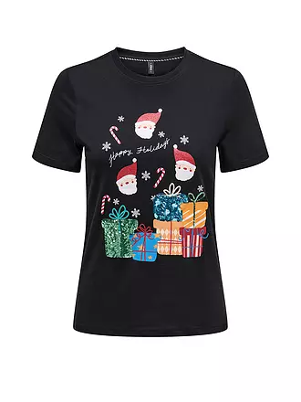 ONLY | T-Shirt ONLXMAS | schwarz